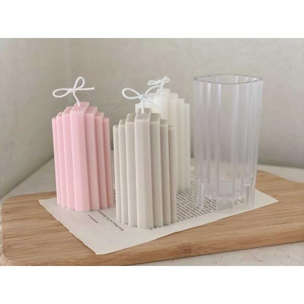 キャンドル モールド ステップ 韓国キャンドル ソイキャンドル ポリ製 モールド