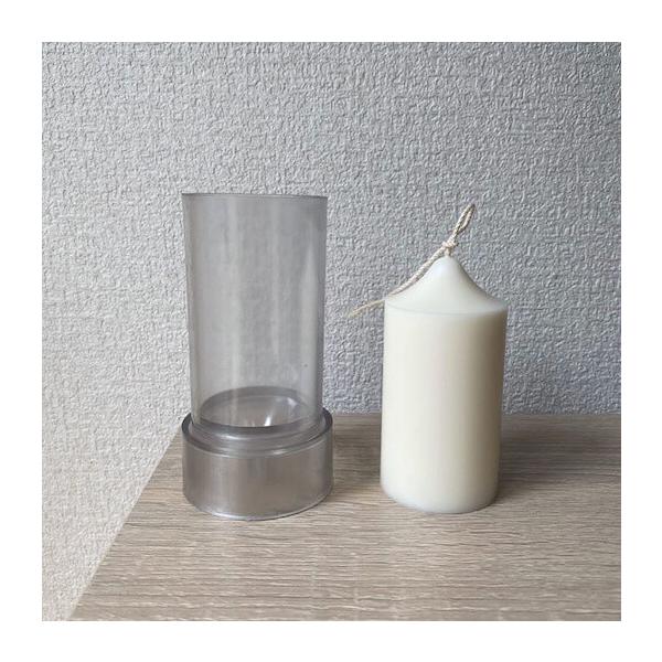 キャンドル モールド 円柱 直径50mm 高さ104mm 韓国キャンドル ソイキャンドル ポリ製 モールド