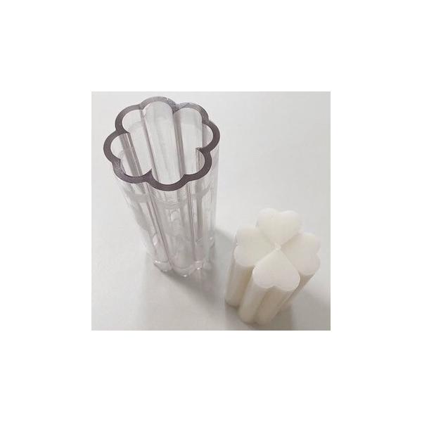 キャンドル モールド 四つ葉 クローバー 小さいサイズ 韓国キャンドル ソイキャンドル ポリ製 モールド