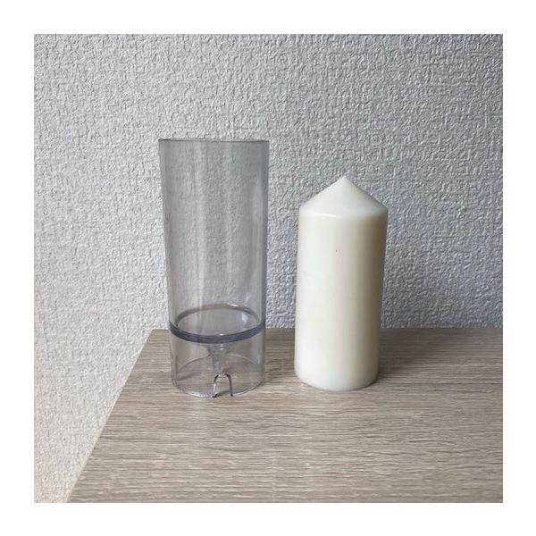 キャンドル モールド 円柱 直径45mm 高さ105mm 韓国キャンドル ソイキャンドル ポリ製 モールド