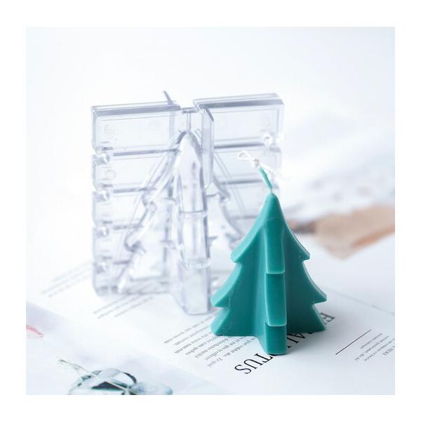 キャンドル モールド クリスマスツリー christmas 冬 クリスマス 韓国キャンドル ソイキャンドル ポリ製 モールド