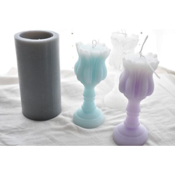 キャンドル モールドチューリップ お花 オブジェキャンドル 韓国キャンドル ソイキャンドル シリコンモールド シリコン アロマワックスサシェ サシェ クレイケーキ アロマストーン レジン インアリウム クリアリウム エポキシ樹脂 石膏