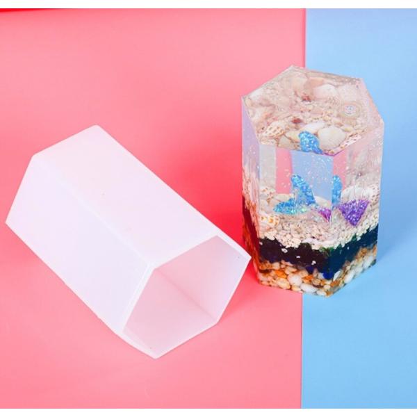 キャンドル モールド 六角柱 韓国キャンドル ソイキャンドル シリコンモールド クレイケーキ アロマストーン レジン 石膏