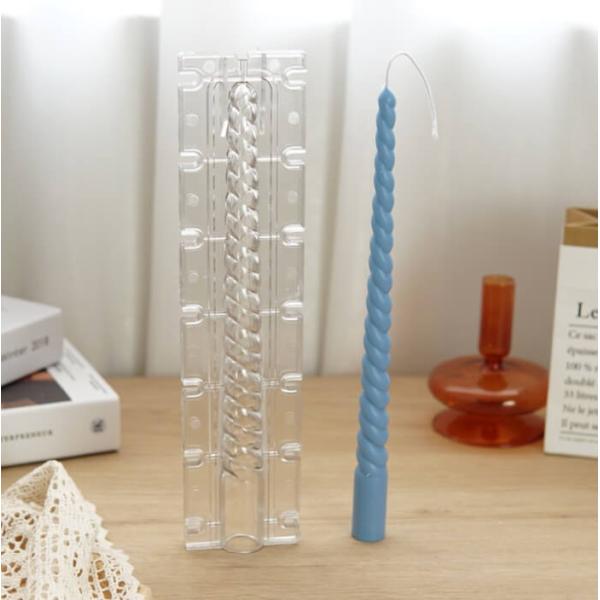 キャンドル モールド テーパーキャンドル ねじれ 韓国キャンドル ソイキャンドル ポリ製 モールド