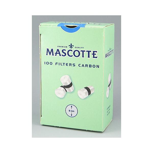 【MASCOTTE】マスコット レギュラー チャコール フィルター 手巻きタバコ用 100本（直径8mm） 手巻きタバコ