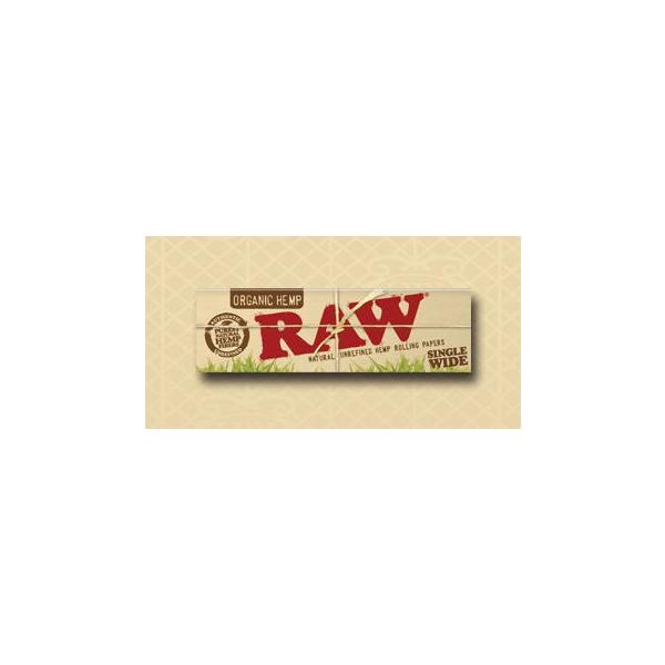 RAW ロウ オーガニック 手巻きタバコ用 巻紙 シングルワイドサイズ 手巻きタバコ 70mm 50枚入