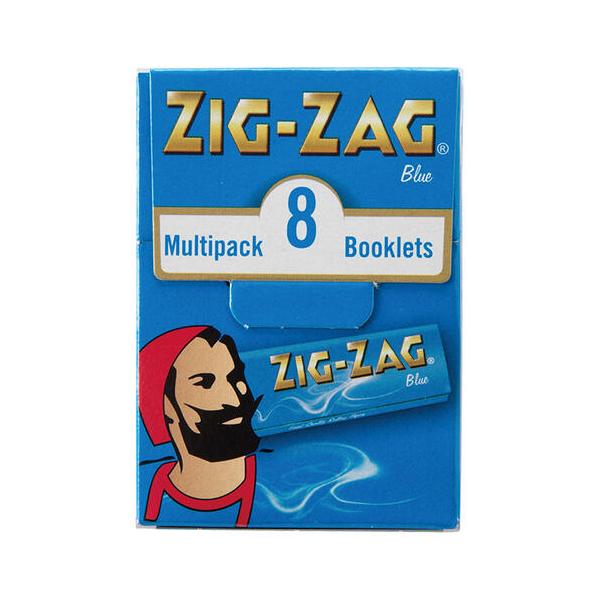 ZIG-ZAG ジグザグ マルチパック ブルー ペーパー 手巻きタバコ用 巻紙 シングルサイズ 69mm 50枚入 8P 手巻きタバコ zigzag 78812