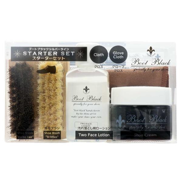 靴磨き初心者でも本格的な靴のお手入れに挑戦できます。最高級シリーズの靴クリームのほか２種のブラシなどシューケアに必要な６アイテムを揃えました。プレゼント、ギフト、就職祝いやお返しにも最適な靴磨きセットです。入社式や内定式で新入社員に渡す企業...