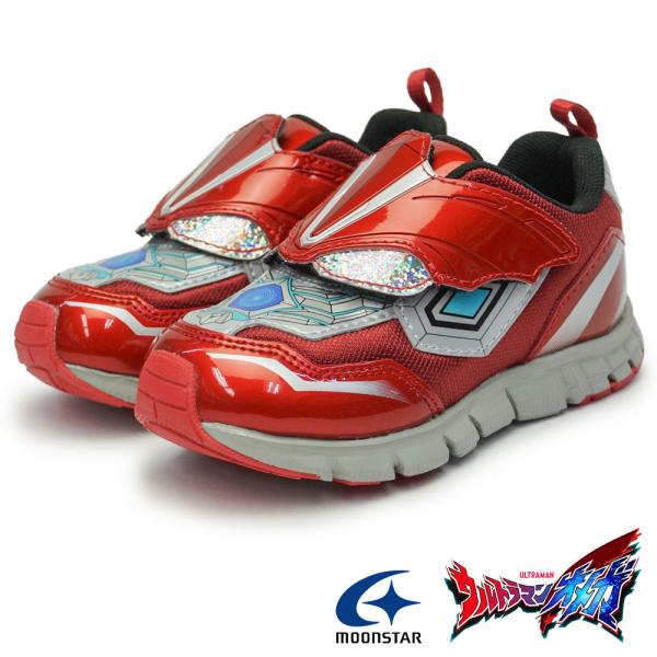 ウルトラマン オメガ ムーンスター キッズ スニーカー UT157 キッズシューズ マジックテープ 抗菌防臭 子供靴