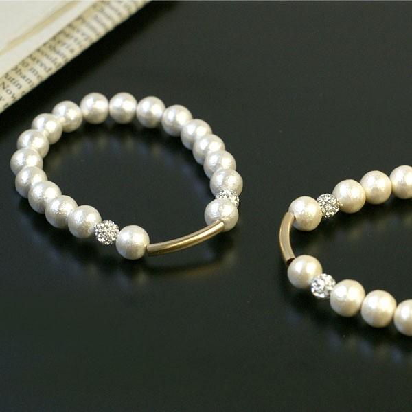 SWAROVSKI（スワロフスキー） ブレスレット レディース コットンパール 
