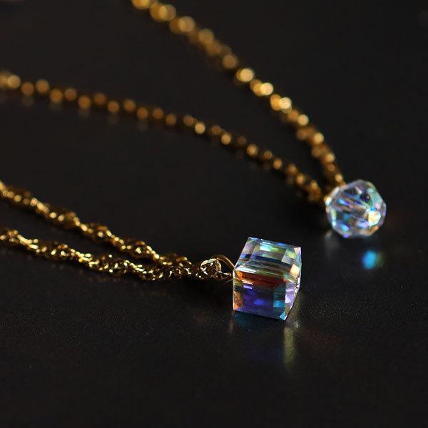 ネックレス レディース スワロフスキー ステンレス 結婚式 30代 40代 50代 ナチュラル カジュアル シンプル Swarovski H009 日本製アクセサリー マイスタ 通販 Yahoo ショッピング