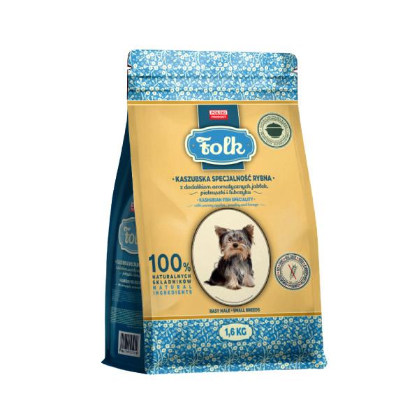 Folk フォーク カシュビアン フィッシュ＆ポテト 600g 小粒 犬用総合栄養食 ドライフード PUPILFOODS