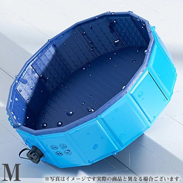 -PETS エムペッツ プール 直径120x 空気入れ不要 パンクしない コンパクト PLUFスイミングプール ドッグプール 浅め 折りたたみ 収納 夏