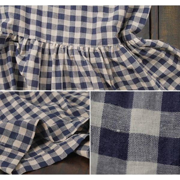 レトロワンピース チェック柄ワンピース ゆったり ナチュラル 長袖 森ガール ワンピース マキシワンピース リネン 可愛い 大人カジュアル Buyee Buyee 日本の通販商品 オークションの代理入札 代理購入