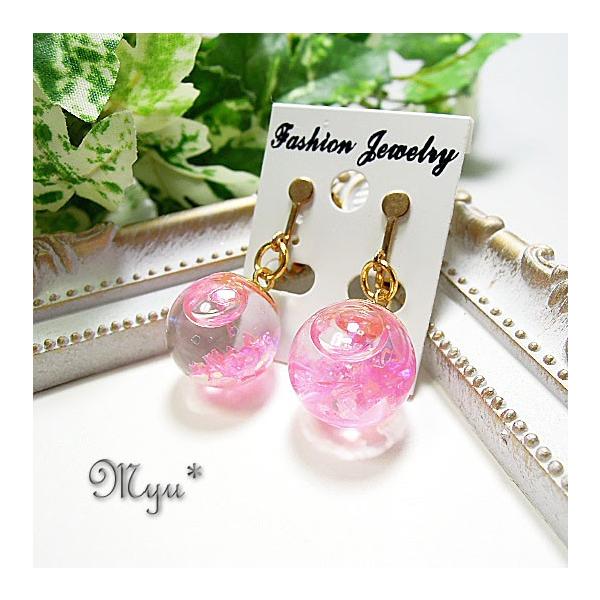 スノードーム イヤリング ピンク ハート キラキラ 揺れる 夢可愛い 女性 プレゼント Buyee Servis Zakupok Tretim Licom Buyee Pokupajte Iz Yaponii