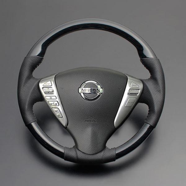 セレナ ステアリング C26 H22.12-H28.8 黒木目 LUNA ルナ LS08AN