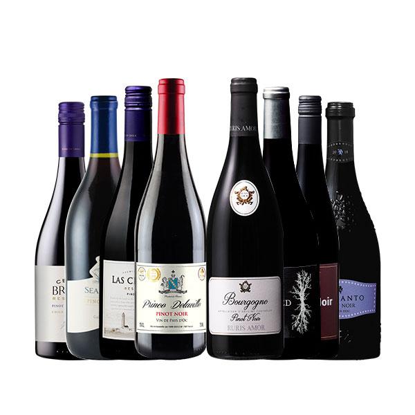 ワイン ワインセット 赤ワイン 38％OFF ブルゴーニュ＆トリプル金賞入り!世界のピノ・ノワール飲み比べ8本セット 第18弾  フルボディ 送料無料 爆買