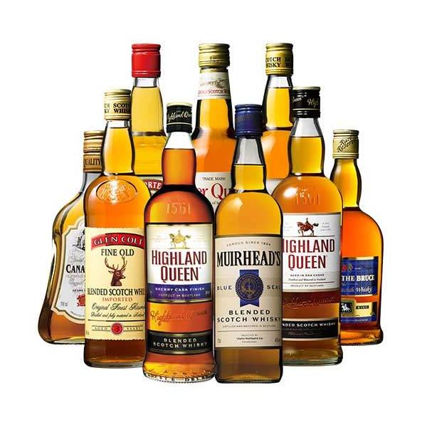 独占輸入スコッチ＆カナディアンブレンドウイスキー９本セット 各700ml ウィスキー whisky 送料無料 爆買