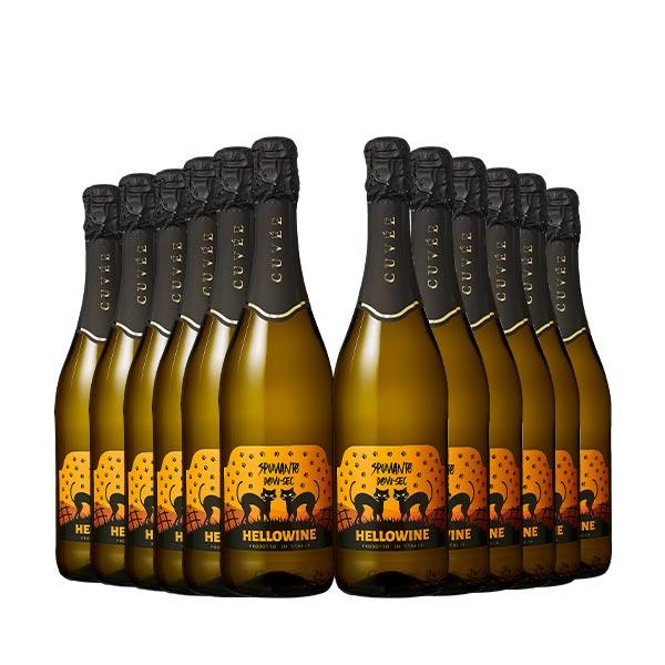 ワイン スパークリングワインセット My Wine Clubオリジナルスパークリングワイン「HelloWine」1種12本セット 送料無料 爆買