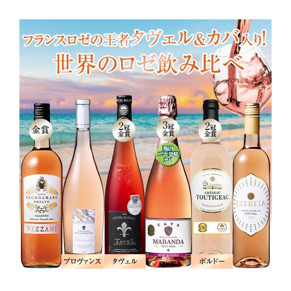 ワイン ロゼワインセット 世界のロゼワイン6本セット 送料無料