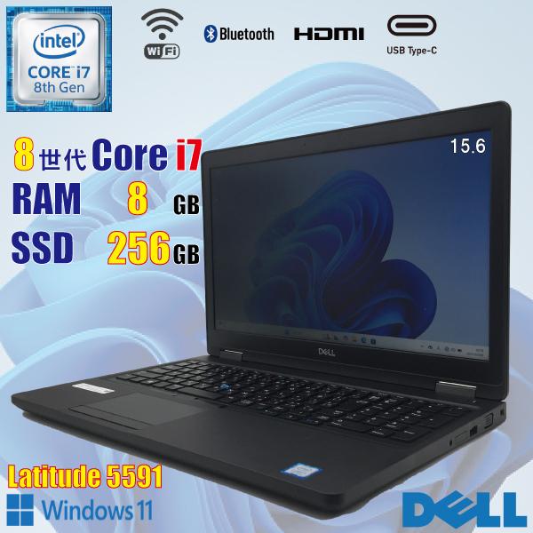 Latitude（Dell） DELL Latitude 5591 / 8世代 i7 8850H 8GB SSD 256GB 