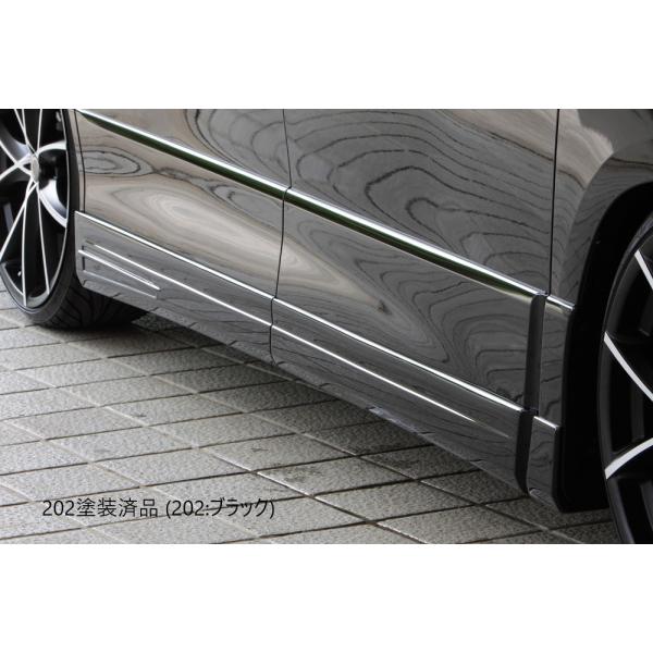 M'Z SPEED 20アルファード　ヴェルファイア標準用　サイドスポイラー M'z SPEED 【未塗装品】[20系 アルファードS/ヴェルファイア Z
