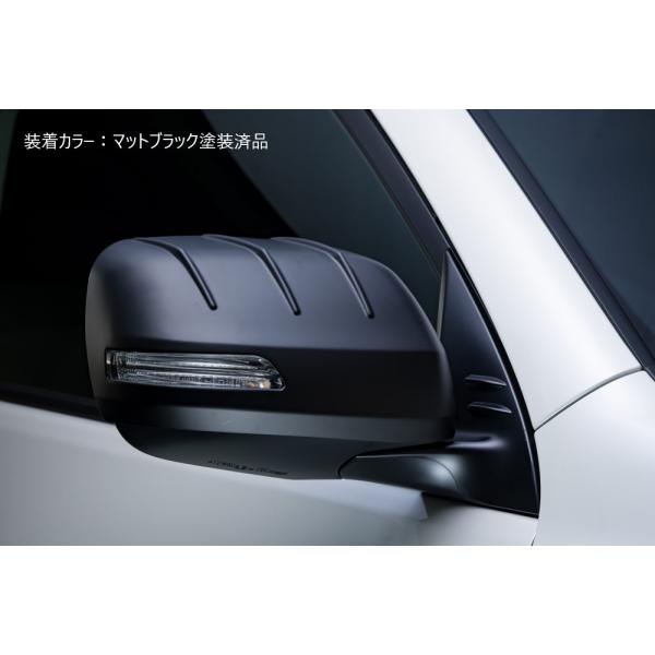 美品 トヨタ150系プラド マットブラックエディションリアガーニッシュドアミラー 美品 トヨタ150系プラド マットブラックエディションリアガーニッシュ