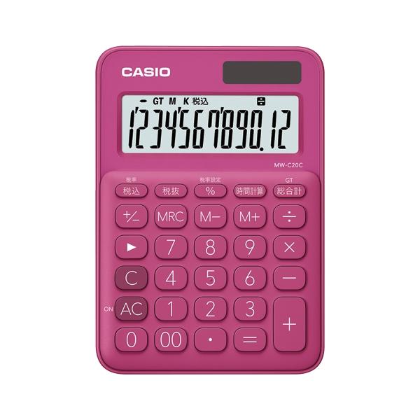 他サイト： A-4549526603440 カシオ カラフルミニジャスト電卓　ビビッドピンクの商品画像
