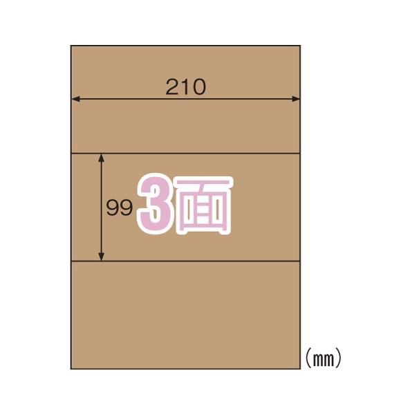 A-4902668619791 ヒサゴ クラフト紙ラベルダーク　３面