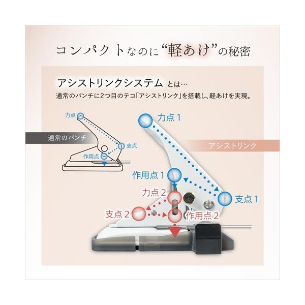 A-4971760002015 カール事務器 アリシス　２穴パンチ　ホワイト