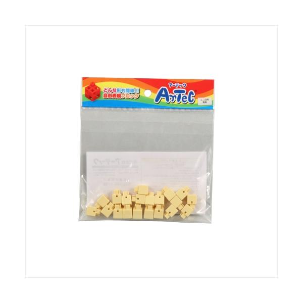 AR4521718778266 アーテック Artecブロック ミニ四角 20P 薄黄