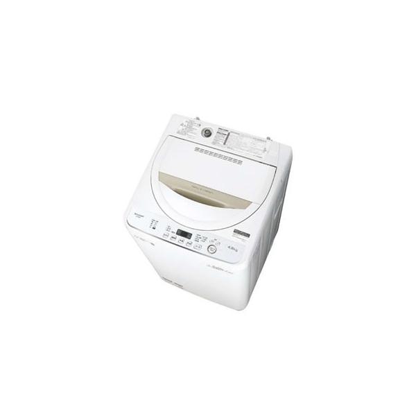 SHARP ES-GE4D-C シャープ 4.5kg 全自動洗濯機 ベージュ系 SHARP ES-GE4D-C シャープ 4.5kg 全自動洗濯機 ベージュ系