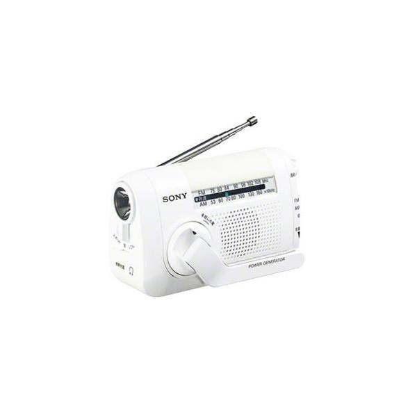 SONY ICF-B09-W ソニー FM/AMポータブルラジオ （ホワイト） : 日本橋