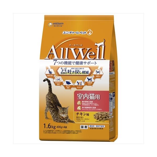 他サイト： P-4520699649220 ユニ・チャーム  ＡｌｌＷｅｌｌ室内チキン味１．６ｋｇ ユニチャームの商品画像