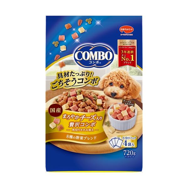 他サイト： P-4902112008034 日本ペットフード コンボ まろやかチーズ入り贅沢コンボ 720gの商品画像