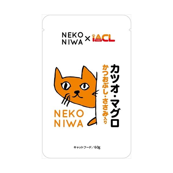 P-4906295074855 イトウアンドカンパニーリミテッド NEKONIWA 猫パウチ カツオ・マグロ かつおぶし・ささみ入り 60g