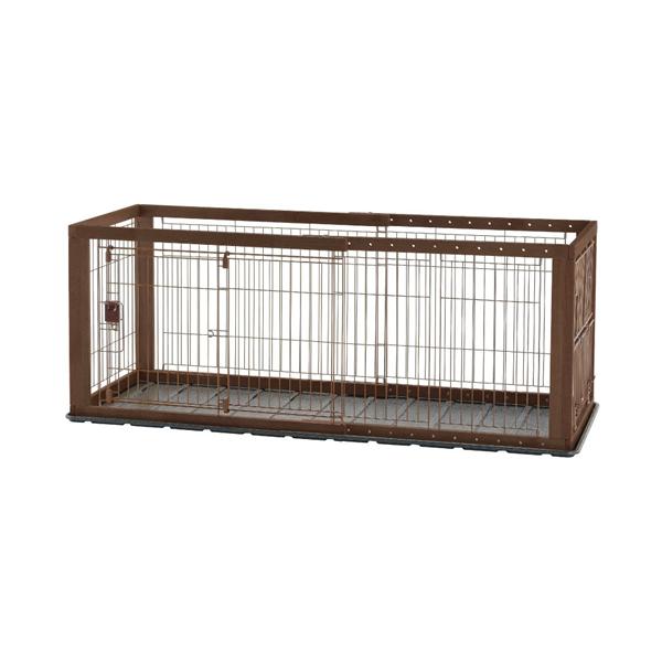 他サイト： P-4973655593424 リッチェル 木製スライドペットサークル レギュラー ダークブラウンの商品画像