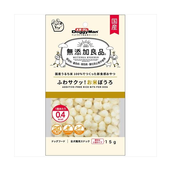P-4976555827835 ドギーマン 無添加良品 ふわサクッ！お米ぼうろ 15g
