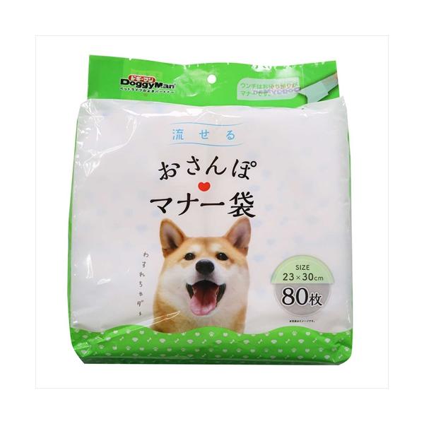 他サイト： P-4976555924664 ドギーマン 流せる おさんぽマナー袋 80枚の商品画像