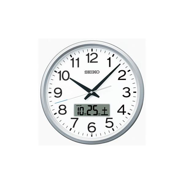 SEIKO（セイコー） PT202S 電波掛け時計 壁掛け時計 報時付 銀色