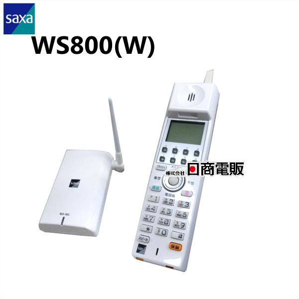 中古】WS800(W) SAXA/サクサ PT1000 8ボタンアナログコードレス