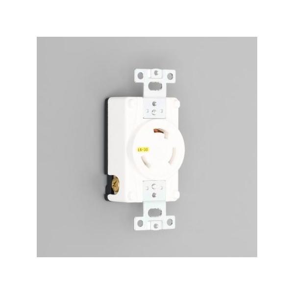 アメリカン電機 3320-L6-IV 埋込コンセント 接地形2P 30A 250V (NEMA