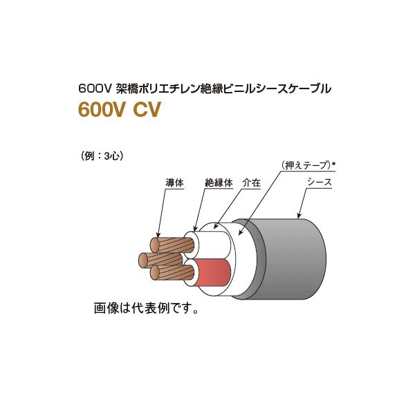 cv8-3c 50m巻 フジクラダイヤ 600V 電線 CVケーブル-