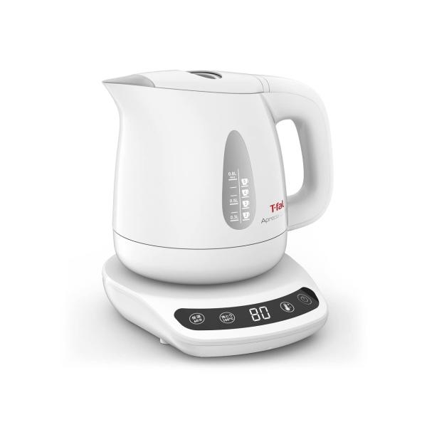 他サイト： ティファール 電気ケトル 0.8L 温度調節 8段階 「アプレシア コントロール ホワイト」 保温 自動電源オフ 空だき防止 KO7201JPの商品画像