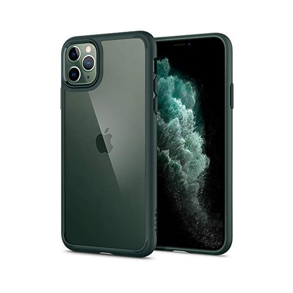 他サイト： Spigen iPhone 11 Pro ケース 5.8インチ 対応 背面 クリア 米軍MIL規格取得 耐衝撃 カメラ保護 衝撃吸収 Qi充電 ワイヤレス充電 ウルトラ・ハイブリの商品画像