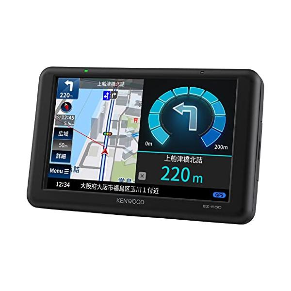 ケンウッド ポータブルナビ 5インチ EZ-550 2021年モデル ワンセグ