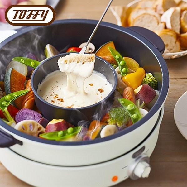 Toffy 電気グリル鍋 アッシュホワイト K-HP2-AW トフィー ラドンナ 