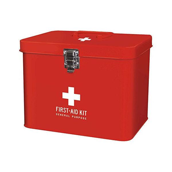 救急箱 おしゃれ 大容量 大きい 北欧 薬箱 小物入れ 収納 スチールボックス 仕切りトレー付き メディコ ファーストエイドボックス 全4色