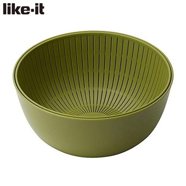 Like It 米とぎにも使えるザルとボール グリーン Colander Bowl ライクイット 吉川国 Th4941860122715 Neut Kitchen ニュートキッチン 通販 Yahoo ショッピング