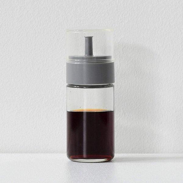 液だれしにくい ガラスボトル しょうゆ差し グレー 川崎合成樹脂 Zz Neut Kitchen ニュートキッチン 通販 Yahoo ショッピング